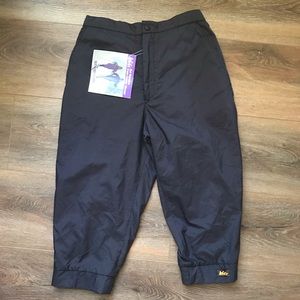 NWT Vintage REI Black Sun Mountain Skiwear Knickers Medium
